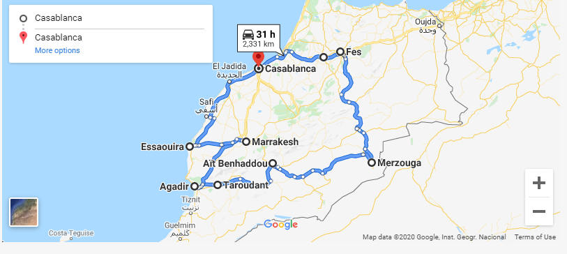 15 Day tour from Casablanca